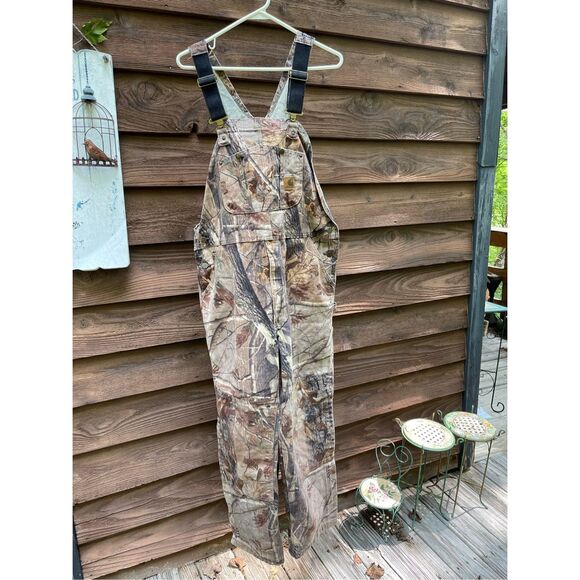 CARHARTT Realtree AP Camouflage Hunting Overalls double knee 40x30 - Picture 1 of 12